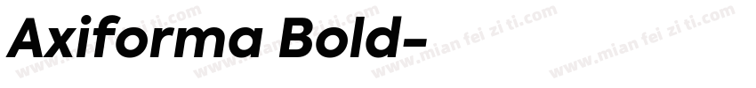 Axiforma Bold字体转换